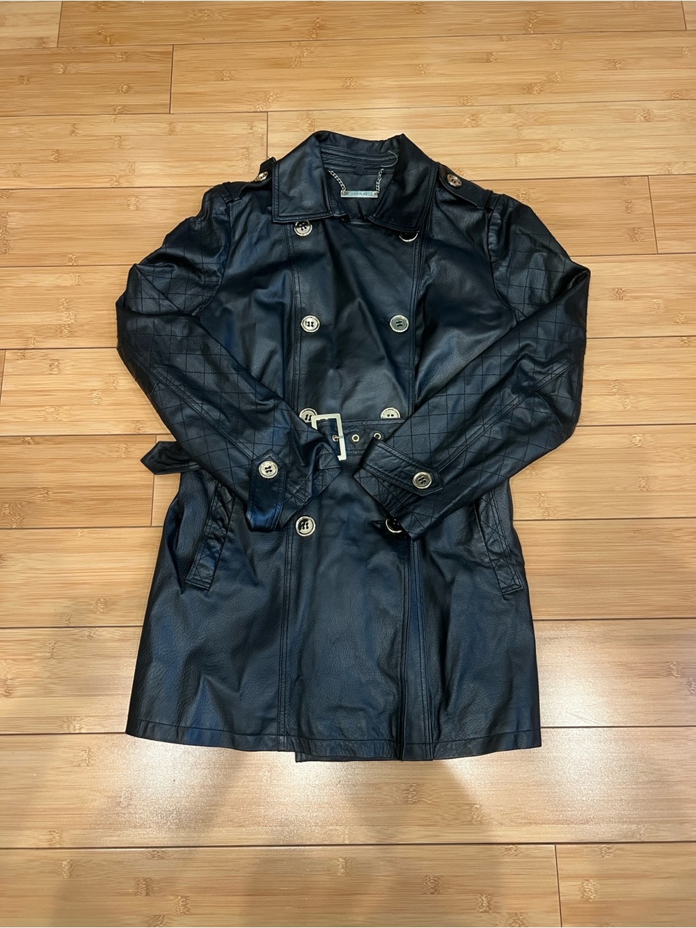 Iman Genuine Leather Women’s Jacket Medium Black